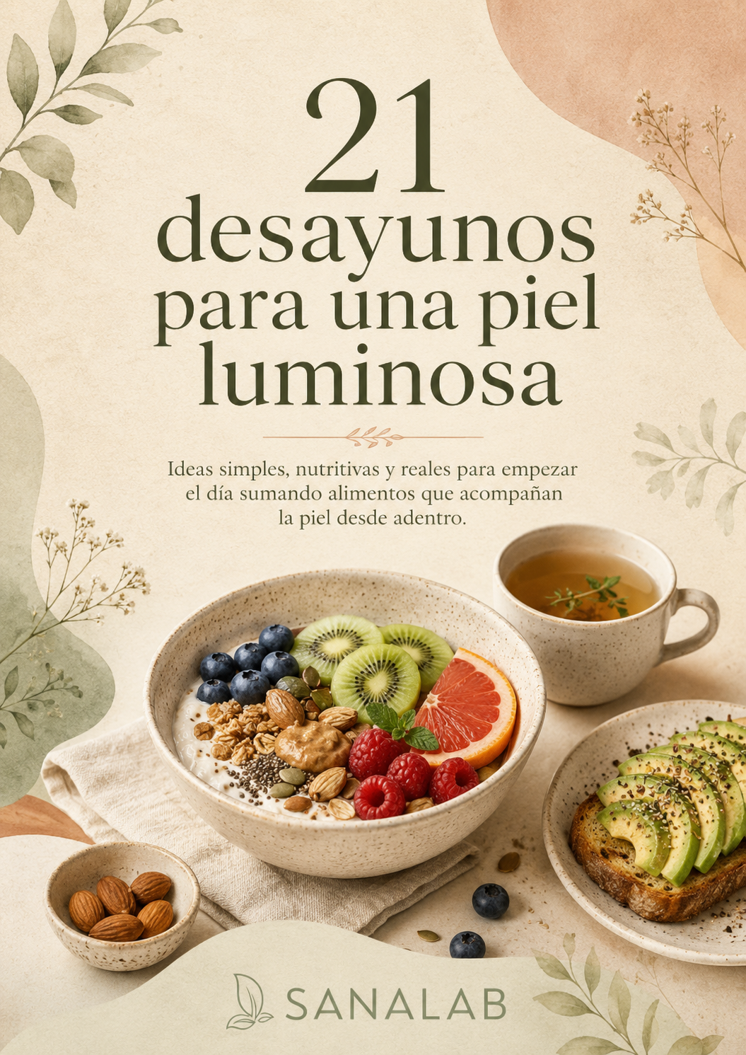 Portada de 21 desayunos para una piel luminosa